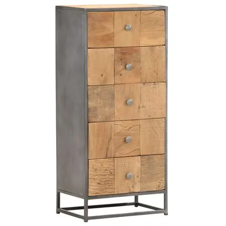  Dulap cu sertare, 45 x 30 x 100 cm, lemn masiv reciclat