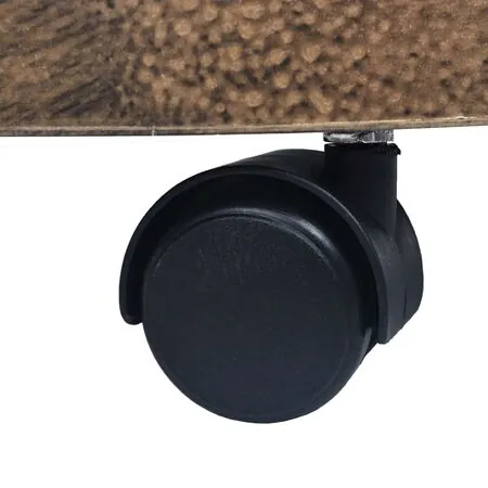  Suporturi de plante cu role, 6 buc., bronz, 30 cm, plastic