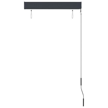  Jaluzea tip rulou de exterior, alb și portocaliu, 80 x 250 cm