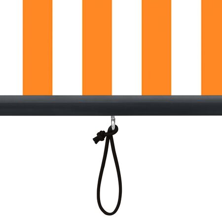  Jaluzea tip rulou de exterior, alb și portocaliu, 80 x 250 cm