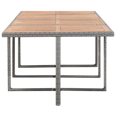  Set mobilier de exterior 13 piese antracit poliratan și acacia