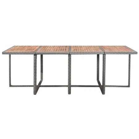  Set mobilier de exterior 13 piese antracit poliratan și acacia