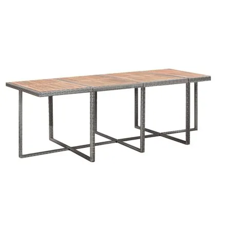  Set mobilier de exterior 13 piese antracit poliratan și acacia