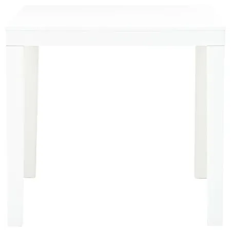  Masă de grădină, alb, 78 x 78 x 72 cm, plastic