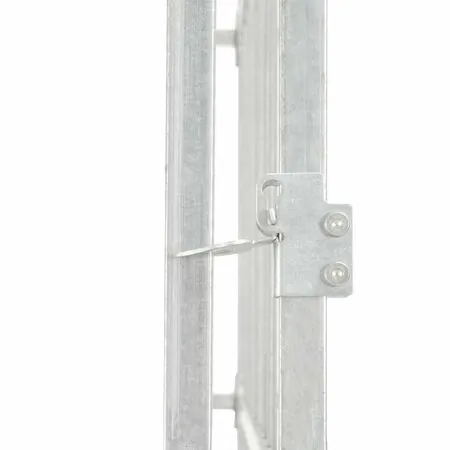  Padoc pentru câini de exterior, 760x760x185 cm, oțel galvanizat