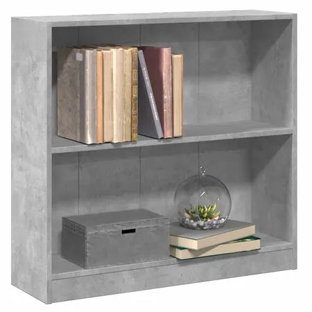  Bibliotecă, gri beton, 80 x 24 x 75 cm, PAL