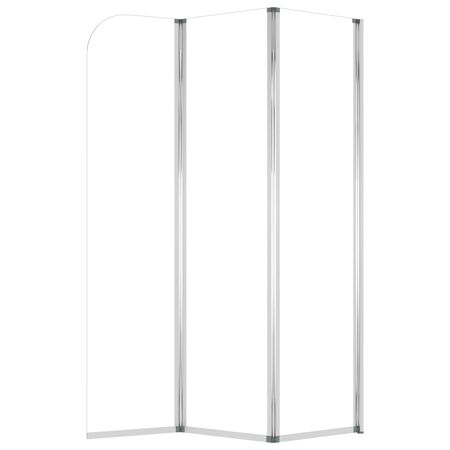  Paravane de baie 2 buc. 104x130cm sticlă securizată transparent