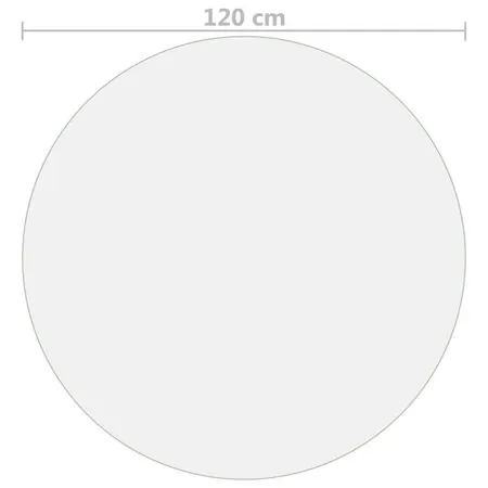 Folie de protecție masă, mat, Ø 120 cm, PVC, 1.6 mm
