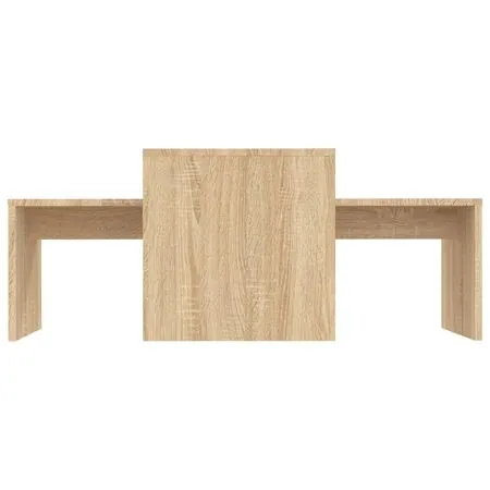  Set măsuțe de cafea, stejar sonoma, 100x48x40cm, lemn prelucrat
