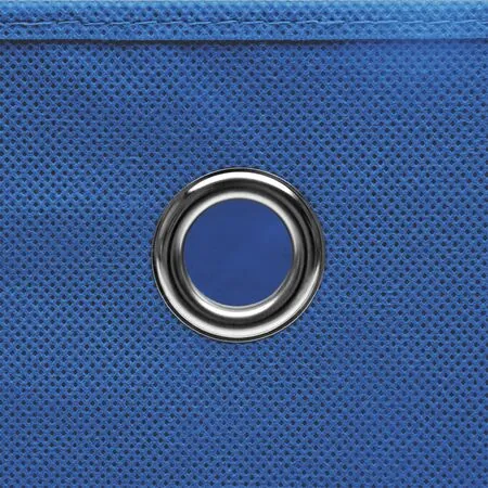  Cutii depozitare, 10 buc., albastru, 32x32x32 cm, textil