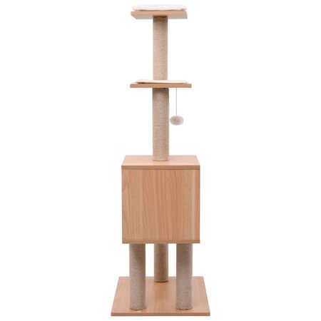  Ansamblu pentru pisici, covoraș din funie de sisal, 123 cm