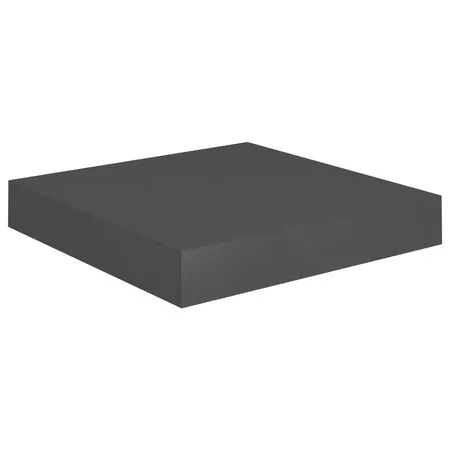  Rafturi de perete suspendate, 2 buc., negru, 23x23,5x3,8 cm MDF