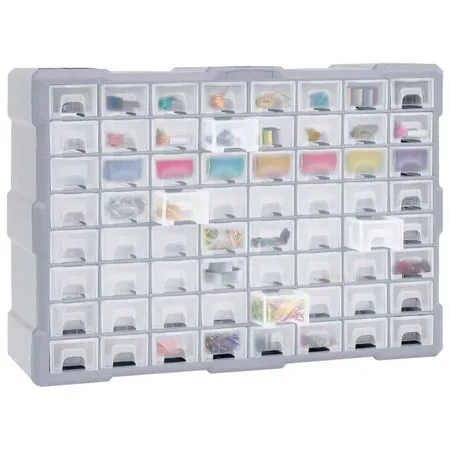  Organizator cu 64 de sertare, 52 x 16 x 37,5 cm