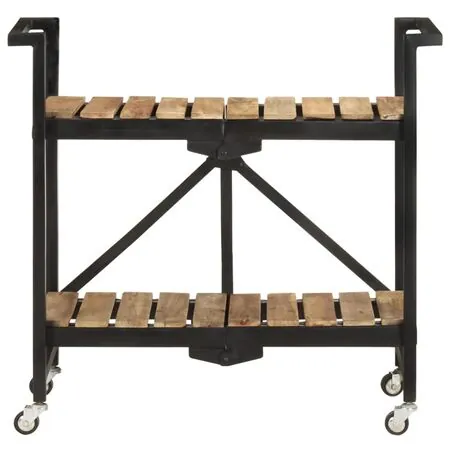 Cărucior de bucătărie, 87x36x81 cm, lemn masiv de mango