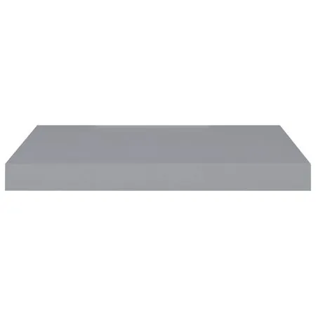  Rafturi de perete suspendate, 2 buc., gri, 50x23x3,8 cm, MDF