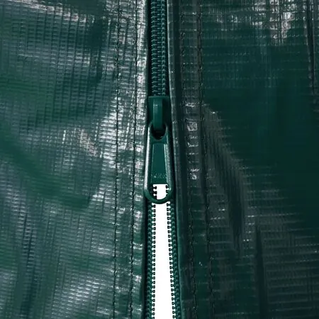  Cort de garaj, verde, 2,4 x 2,4 m, PVC