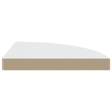  Raft colțar de perete, alb, 35 x 35 x 3,8 cm, MDF