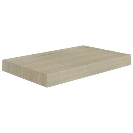  Rafturi de perete suspendate, 4 buc., stejar, 40x23x3,8 cm, MDF