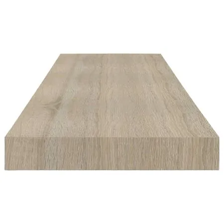  Rafturi de perete suspendate 4 buc., stejar, 80x23,5x3,8 cm MDF