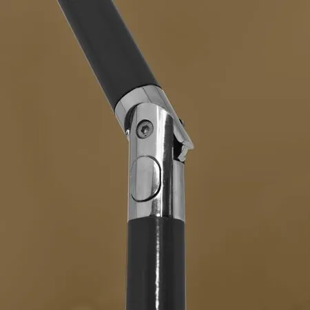  Umbrelă de soare de plajă, taupe, 200x125 cm