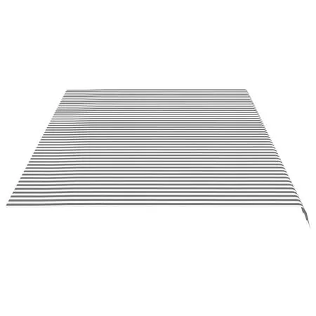  Pânză de rezervă copertină, antracit și alb, 6x3 m