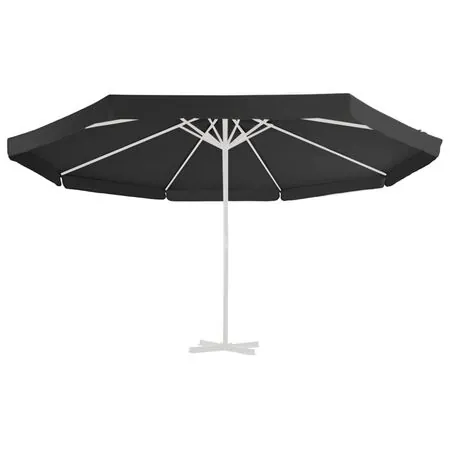  Pânză de schimb umbrelă de soare de exterior negru 500 cm
