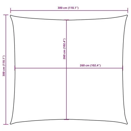  Pânză parasolar, antracit, 3x3 m, țesătură oxford, pătrat