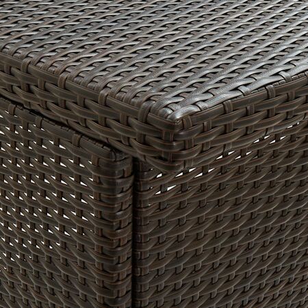  Set de bar, 3 piese, maro, poliratan