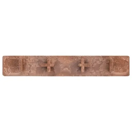 Capace de capăt pardoseală terasă, 10 buc., maro, plastic