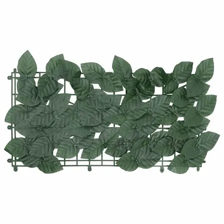  Paravan de balcon, frunze verde închis, 300x150 cm
