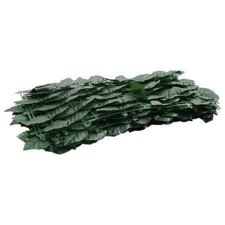 Paravan de balcon, frunze verde închis, 500x150 cm