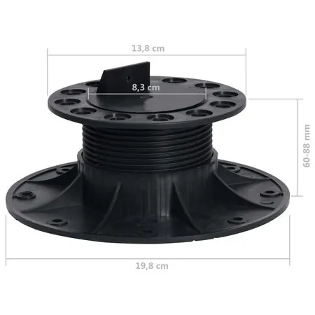  Picioare pentru podea reglabile, 10 buc., 60-88 mm
