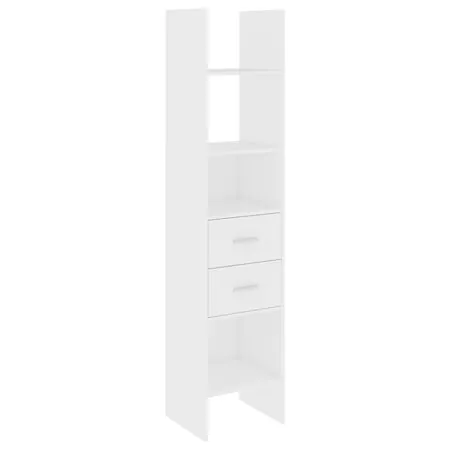  Bibliotecă, alb, 40x35x180 cm, lemn prelucrat