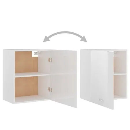  Dulap suspendat “Lyon” alb extralucios 50 x 31 x 60 cm