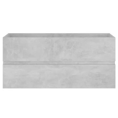  Dulap de chiuvetă, gri beton, 100x38,5x45 cm, PAL
