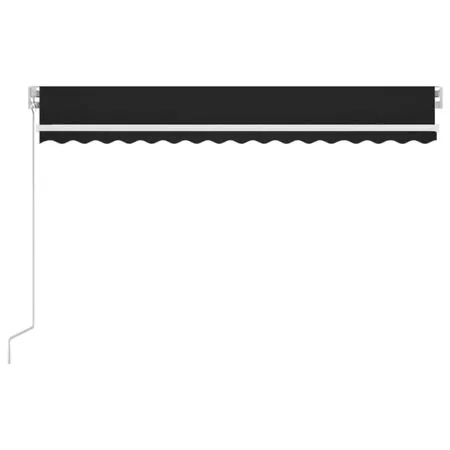  Copertină retractabilă manual cu LED, antracit, 400x300 cm