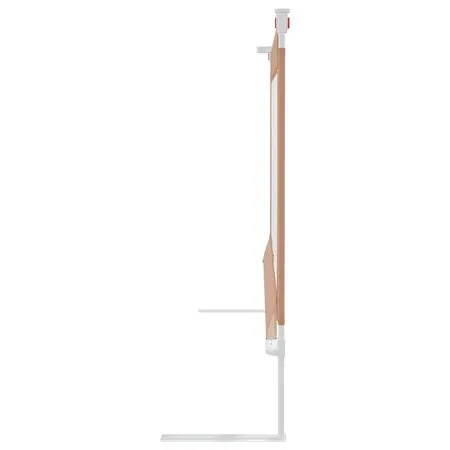  Balustradă de protecție pat copii, gri taupe, 180x25 cm, textil