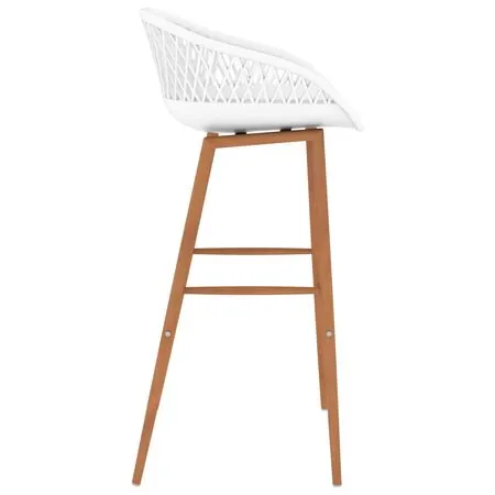 Set mobilier de bar, 5 piese, negru și alb