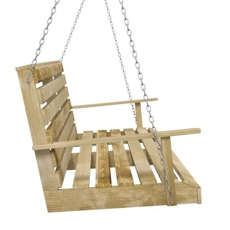  Bancă balansoar, 155x65x60 cm, lemn tratat de pin