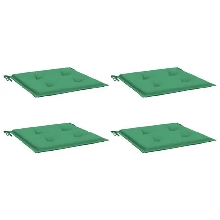  Perne scaune de grădină 4 buc. verde 50x50x3 cm țesătură Oxford