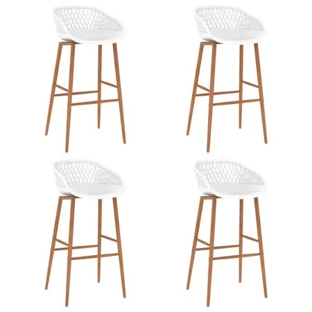  Set mobilier de bar, 5 piese, negru și alb