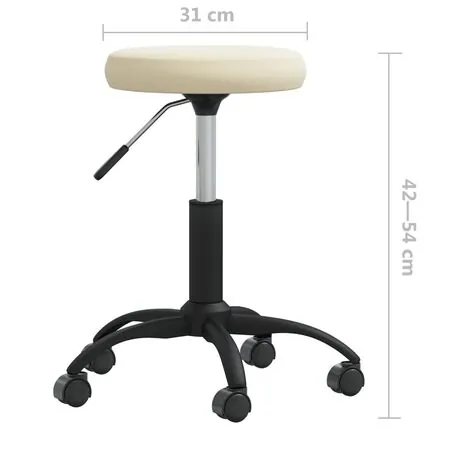  Scaun de bucătărie, crem, catifea