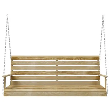  Bancă balansoar, 155x65x60 cm, lemn tratat de pin