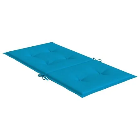  Perne cu spătar mic, 4 buc. albastru 100x50x3 cm textil oxford