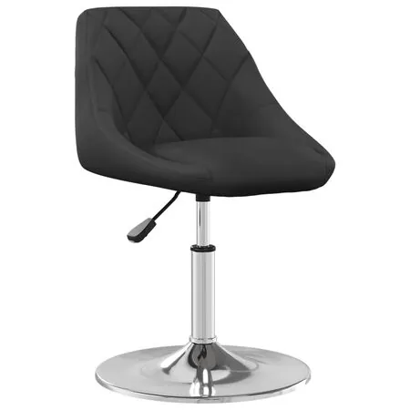  Scaune de masă pivotante, 4 buc., negru, catifea