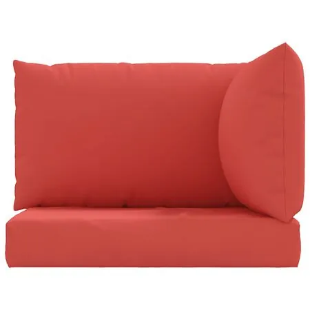  Perne pentru canapea din paleți, 3 buc., roșu, material textil