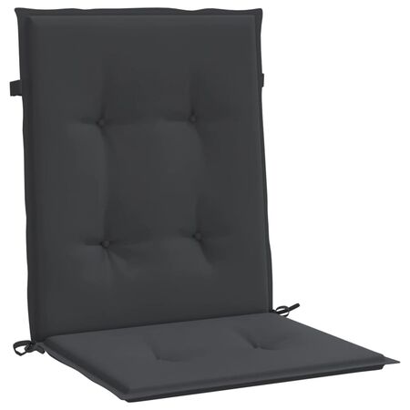  Perne cu spătar mic, 2 buc. negru 100x50x3 cm textil oxford