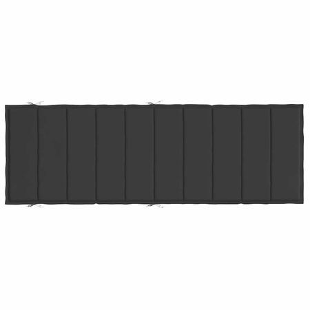  Pernă de șezlong, negru, 186x58x4 cm, textil oxford