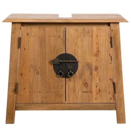  Set mobilier de baie, lemn masiv de pin