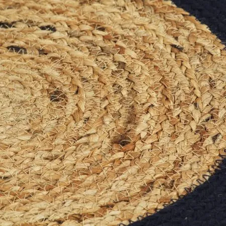  Naproane, 6 buc., natural și bleumarin, 38 cm, iută și bumbac